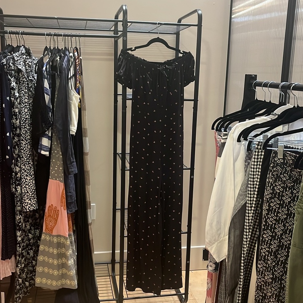Intermix Off-Shoulder Jumpsuit